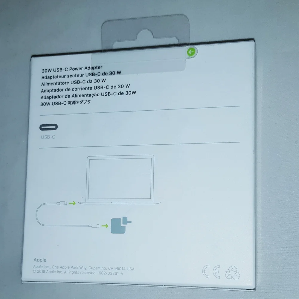 Apple USB - C 30W Power Adapter